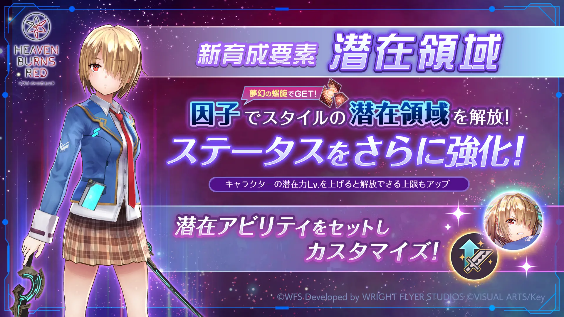 新たな新育成要素「潜在領域」追加！